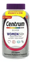 Comprar Multivitamínico Centrum 50+ Silver Women 275 Multivitamínico Importado