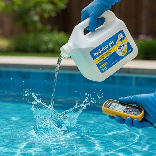 Ajustar Ph Piscina Com Redutor Concentrado Vodocia 5 Litros