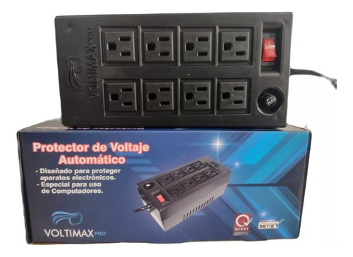 Estabilizador Regleta Multitoma 8 Tomas 1200va 1800w 120v