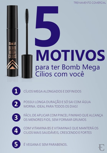 Imagem 4 de 4 de Rimel Máscara Cílios Eudora Soul Bomb Alongamento Preto 10g
