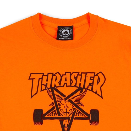 Polera Thrasher L Skategoat Orange Skateboard | Laminates