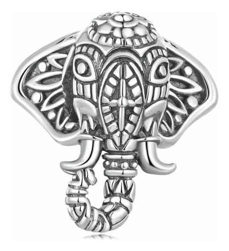 Charm 100% Plata Elefante Indu India Ganesha Para Pandora