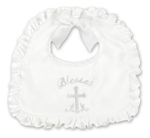 Bearington Baby Blessings Christening And Baptism Bib, 10  X