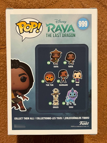 Funko Pop! Raya #999 Disney. Raya And The Last Dragon (Usado)