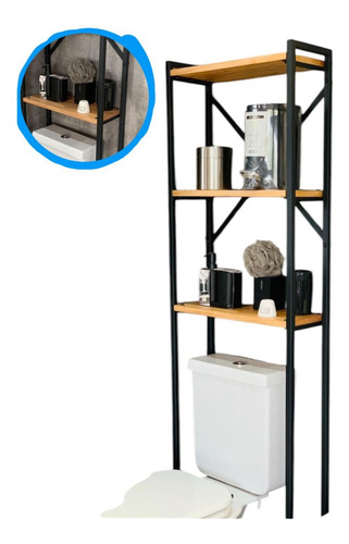 Mueble Organizador De Baño 3 Estantes Sobre Mochila Repisa