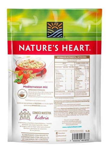 Quinoa Sazonada Mediterránea Nature's Heart 250g