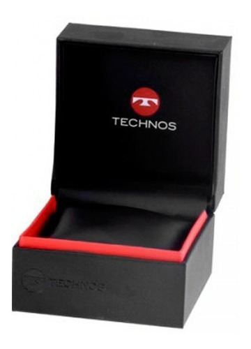 Relógio Masculino Technos Preto Dourado Silicone 2115kza/8p Original C/ Garantia
