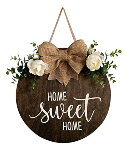 Mayavenue Home Sweet Home Wreaths Decor Sign Puerta De Entra