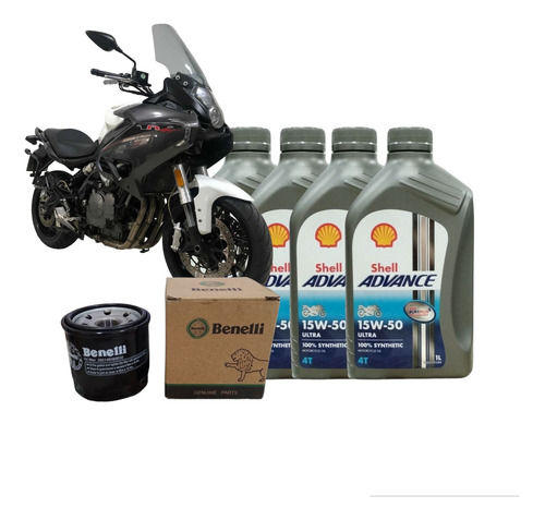 Kit Service Benelli Tnt 600 Gt+shell Sintetico+filtro Oem