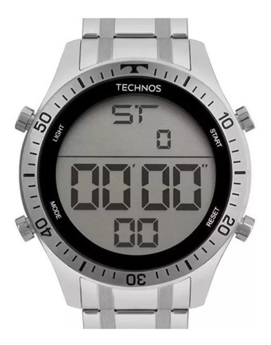 Relógio Technos Racer  Masculino Prata Digital T0 2139ac/1c | Original C/ Nota Fiscal | Garantia 12 Meses  Mega Promoção