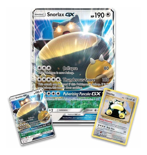 Nueva caja de copag portuguesa Snorlax Gx Tcg de Pokémon Box