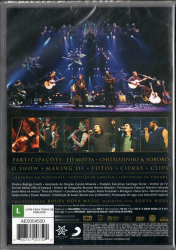 Imagem 2 de 2 de Roupa Nova Dvd Roupacústico Novo Original Lacrado