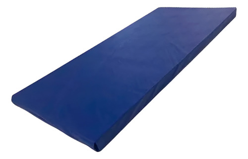 Colchonete 1 Metro X 60 Cm X 3 Cm Em Espuma E Impermeável Cor Azul