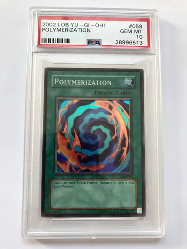 2002 Yu Gi Oh Polymerization Lob Psa Gem Mint 10 Unlimited