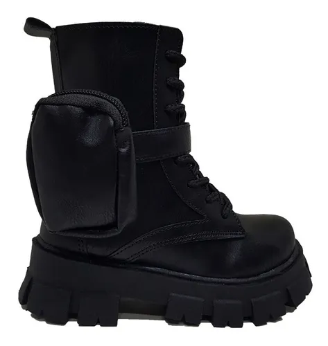 Botas Trekking Kappa Logo Monsi Niño Niña Negra