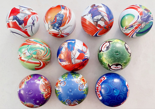 Set 10 Balones Metalicos Nestlé Carlos V Sudáfrica 2010 #1 (Usado)