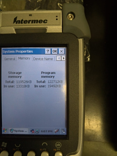 Coletor Intermec Ck60 Mobile Barcode Scanner Win 5.0