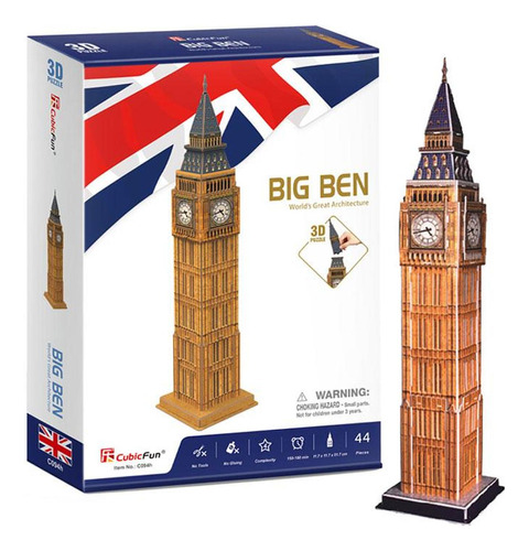 Big Ben Clock Tower Rompecabezas 3d Cubicfun Serie C