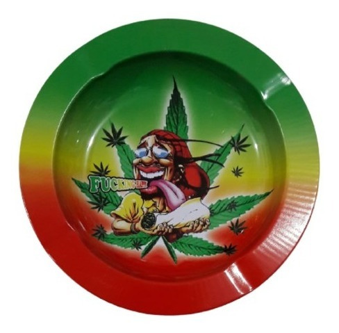 Imagen 5 de 5 de Cenicero Rastafari Jamaica Jamaiquino Reggae Jah Bob Marley