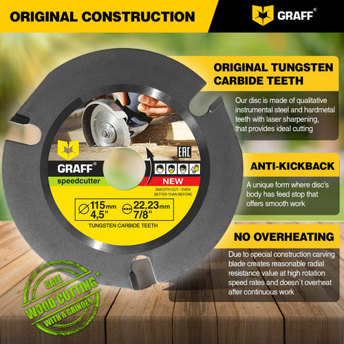 Cierra Circular Para Maderar Graff Speedcutter 4 ½ Disco Par