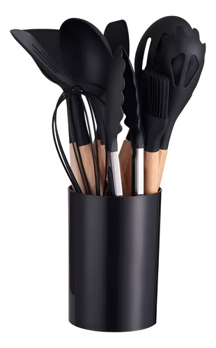 Set De 12 Utensilios De Cocina Antiadherentes De Silicona