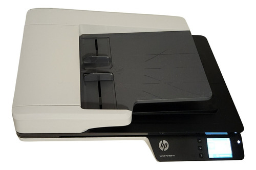 Escáner Hp Scanjet Pro N4500 Fn1 Cama Plana Red Doble Cara Negro Y Crema (Usado)
