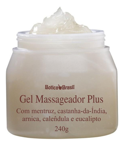 Gel Massageador Plus Com Mentruz Arnica E Calêndula