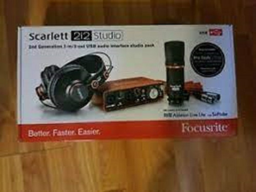  Focusrites Scarletts 2i2 Studio 2nd Gen Usb Audio Interface