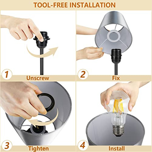 Lámpara De Mesa Hibay 3 Vías Regulable Con Control Táctil, L