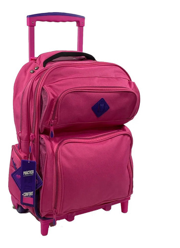 Divina Mochila Escolar Carro 6 Ruedas Lsd 94472 Envio Gratis | Envío gratis