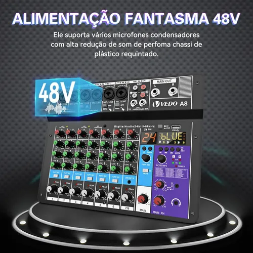 Vende -se Uma Mesa De Som Teyun A8