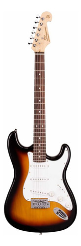 Guitarra Elétrica Sx Stratocaster Ed1 3ts Sunburst Cor Branco