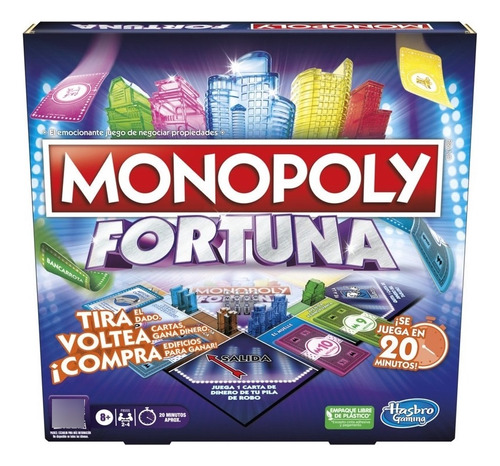 Monopoly Fortuna Juego De Mesa Hasbro F8555