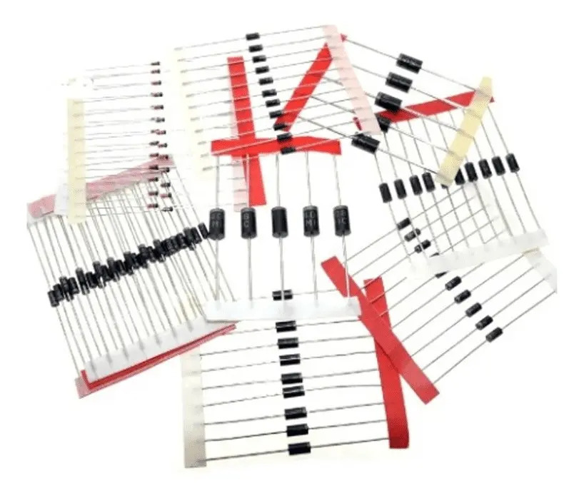 Kit De 100 Diodos 1n5399 1n5408 1n4148 1n4007 1n5819 1n5822