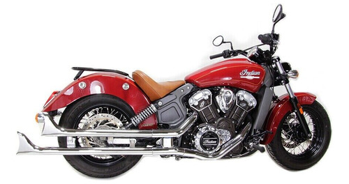 Indian Straight Fishtail Set Chrome Fits Harley-davidson Ssq