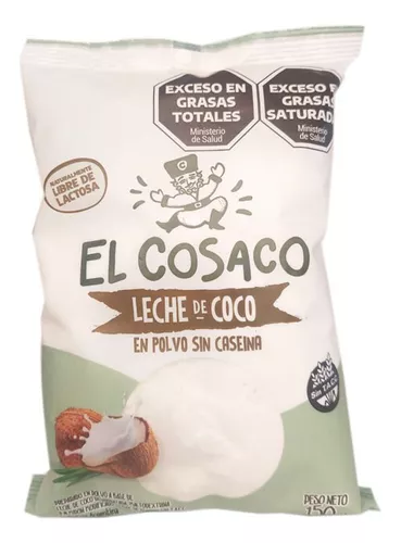 Leche De Coco En Polvo 150 Gr El Cosaco Rinde 1,5 L X 2u.