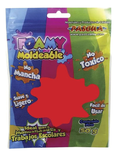Foamy Moldeable 50g Pascua Color Rojo