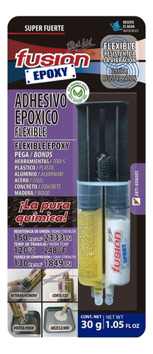 Adhesivo Epoxy Liquido Fusion Flexible 30gr