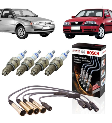 Kit Cabos E Velas Gol G2 G3 Ap Mi 1.6 1.8 2.0 1999 A 2003