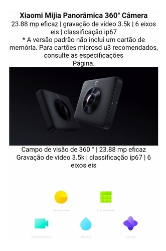 Câmera Tour Virtual Google Street View 360 Xiaomi Mijia 3.5k
