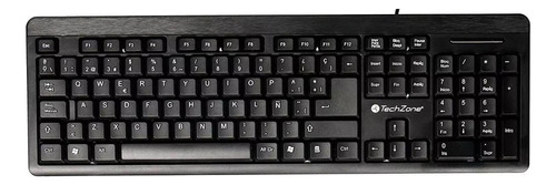 Teclado Techzone Tz16tec01-ala, Usb, Negro Tectch070