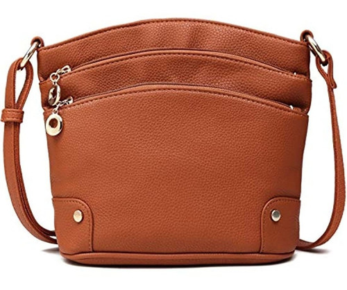 Bolso Bandolera De Piel Para Mujer