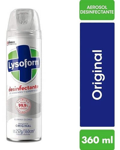 Limpiador Lysoform Original En Aerosol 360ml