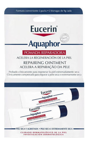 Eucerin Aquaphor Unguento Reparador Pack 2 Unidades 