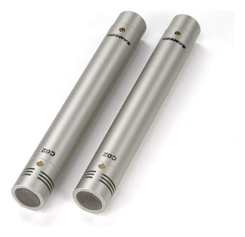 Micrófonos Samson C02 Condensador Cardioide color silver