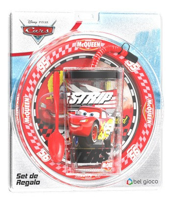 Set En Blister Plato + Vaso Sport Cars