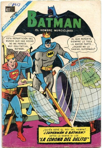 Batman Y Superman Nº412 ( Febrero 1968)  Editorial Novaro
