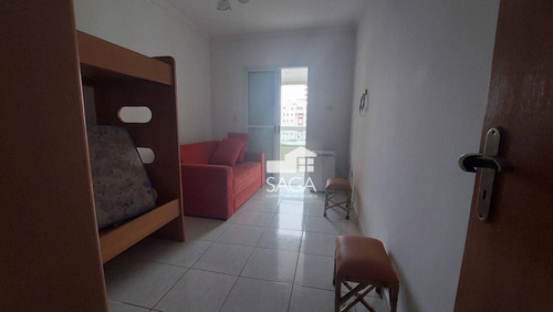 Imagem 22 de 30 de Vista Para O Mar! Mobiliado! Apartamento Com 2 Dormitórios À Venda, 85 M² Por R$ 435.000 - Vila Guilhermina - Praia Grande/sp - Ap4494