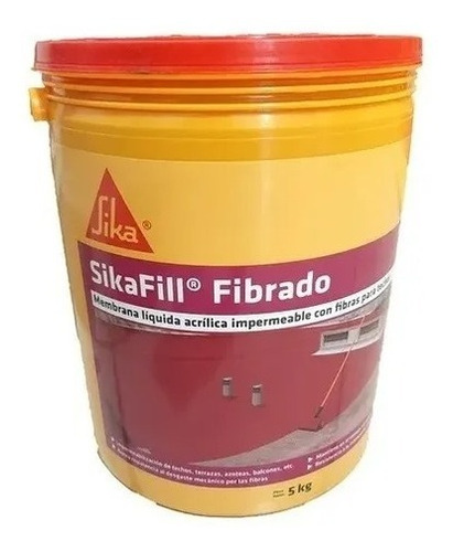 Sikafill Fibrado Membrana Liquida X 5kg Sika Ogus 
