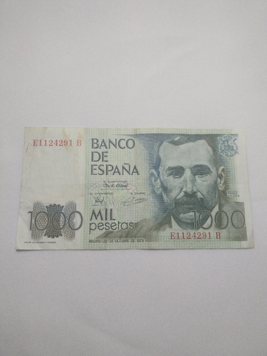 Cedula De Mil Pesetas Da Espanha. 